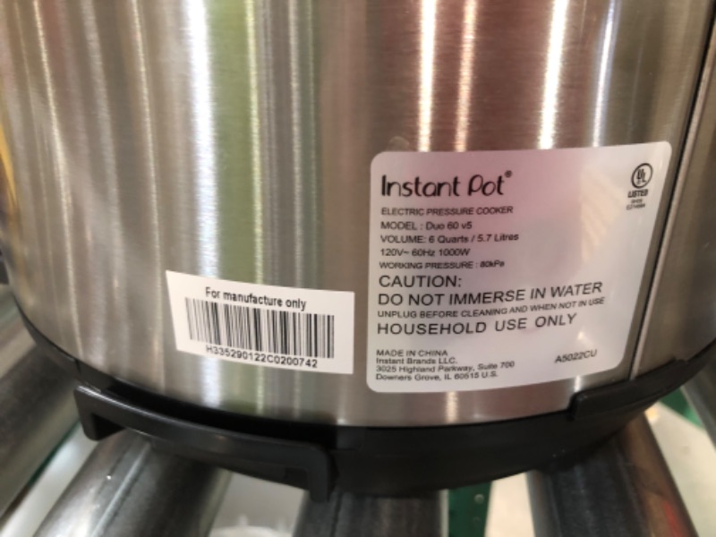 Photo 4 of [USED] Instant Pot 6qt Duo Pressure Cooker