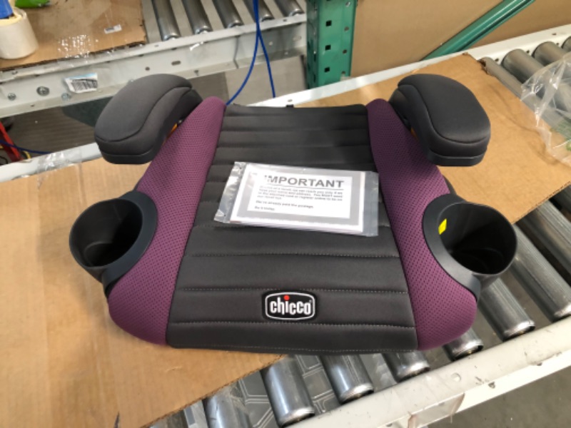 Photo 3 of Chicco GoFit Backless Booster Car Seat, Grape