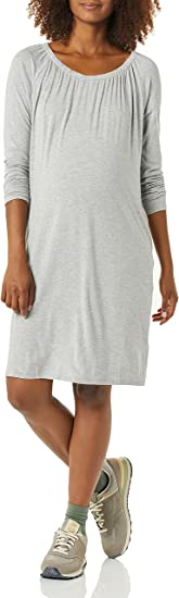 Photo 1 of Amazon Essentials Women's Maternity Gathered Neckline Dress size L
