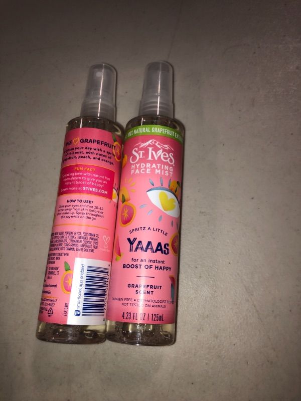 Photo 2 of 2 COUNT St. Ives Happy Grapefruit Facial Mist 4.23 Oz