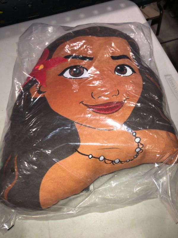 Photo 2 of Disney Princess Character Head 12.5-Inch Plush Moana Soft Pillow Buddy Toy for Kids