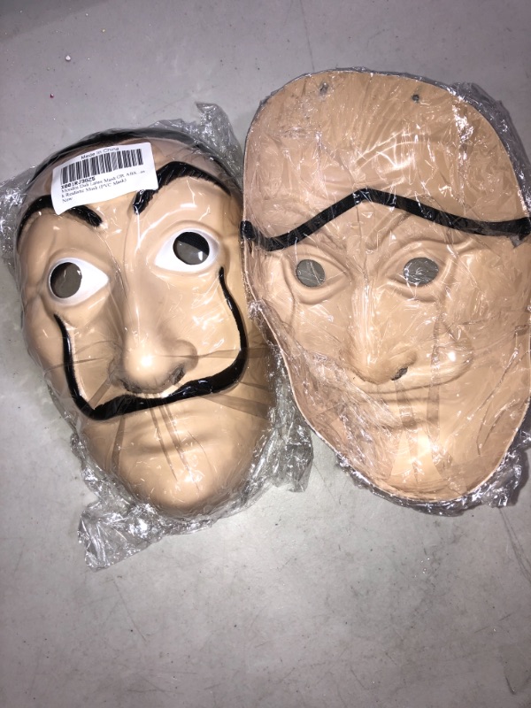 Photo 2 of 2 COUNT Moniku Dali Latex Mask OR ABS Mask Realistic Mask