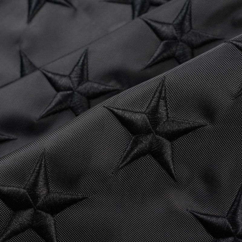 Photo 2 of All Black American Flag 3x5 ft Outdoor - Embroidered Stars, Sewn Stripes, Brass Grommets Blackout Tactical US Black Flag, Heavy Duty 300D Nylon USA Flag