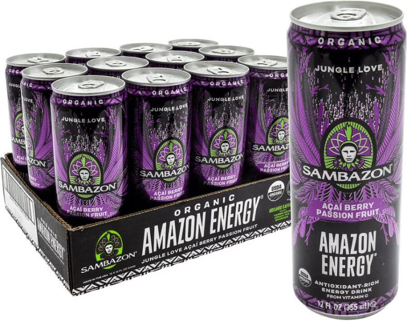 Photo 1 of 12 PACK ORGANIC AMAZON ENERGY JUNGLE LOVE ACAI BERRY PASSION FRUIT, EXP 26NOV2022