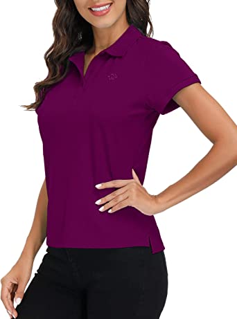 Photo 1 of AjezMax Womens Polo Shirt Golf Sport Short Basic Quick Dry Shirt Casual  Small 
