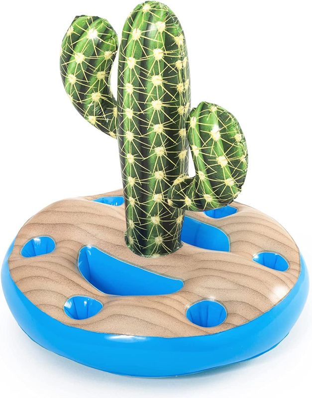 Photo 1 of 
Inflatable Cactus Drink Holder, Inflatable Cactus Drink Holder with 6 Hole Capacity Drinks for Summer Pool Hawaii Themed Party Supplies, Summer Pool Party