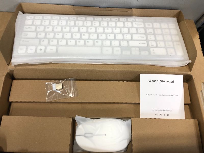 Photo 1 of Wireless Keyboard and Mac White Silver