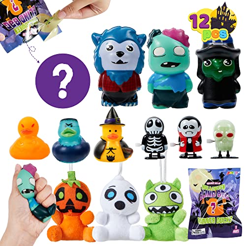 Photo 1 of JOYIN 12 Pieces Blind Bags Halloween Windup Slow Rise Plush Toys Rubber Duck Random Set Stress Relief Toy for Halloween Party, School Party, Surprise
