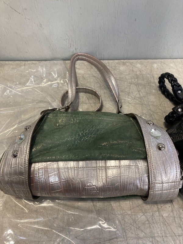 Photo 1 of 3PC LOT, VARIOUS WOMEN'S HANDBAGS, USED, LIGHT WEAR AND TEAR 