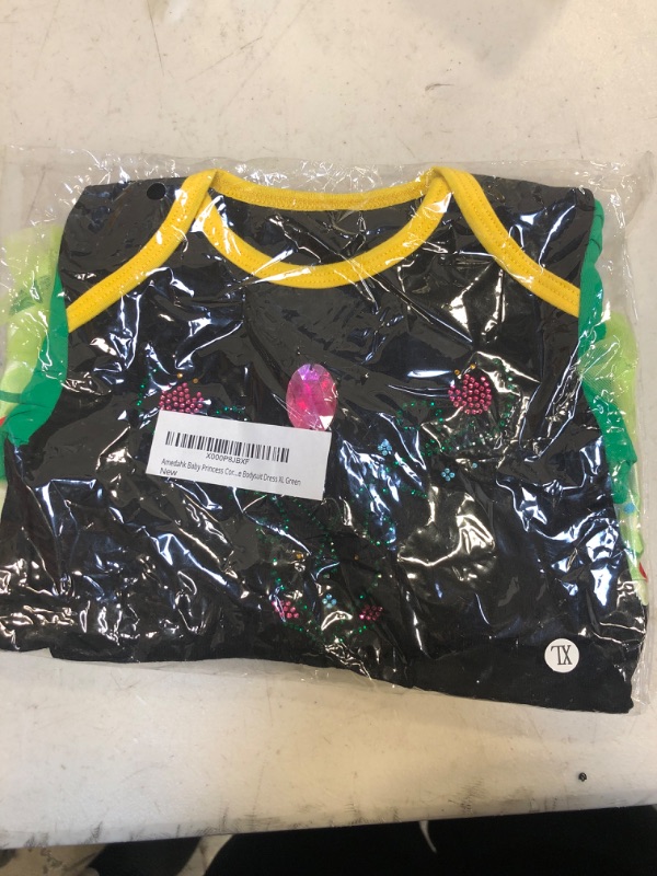 Photo 1 of Amedahk Baby Princess Coronation Costume Bodysuit Dress XL Green
