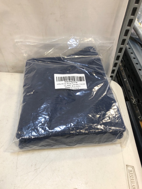 Photo 2 of Affordura Boat Fender Covers for Boats 2 and 4 Packs (8.5'' x 16'', 10'' x 22'') Navy Blue Marine Bumper Covers, Fleece Boat Fender Covers, Great for 6.5 or 8.5 inch Boat Fenders
