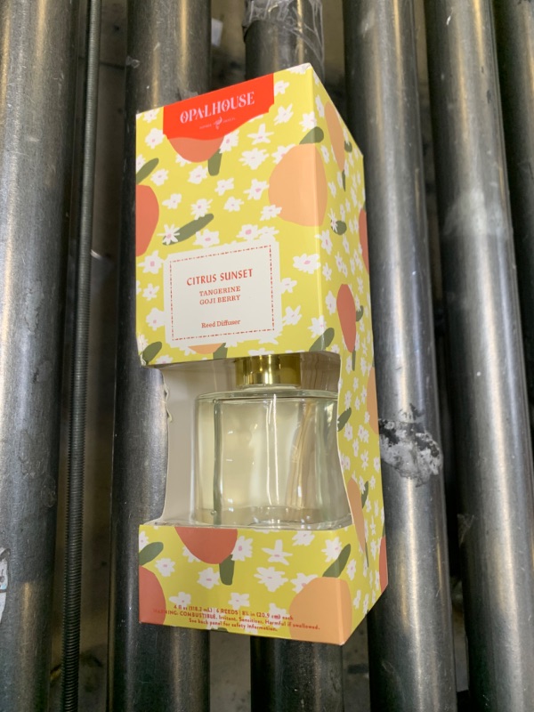 Photo 2 of 118.3ml Boxed Citrus Sunset Reed Diffuser Set - Opalhouse™
