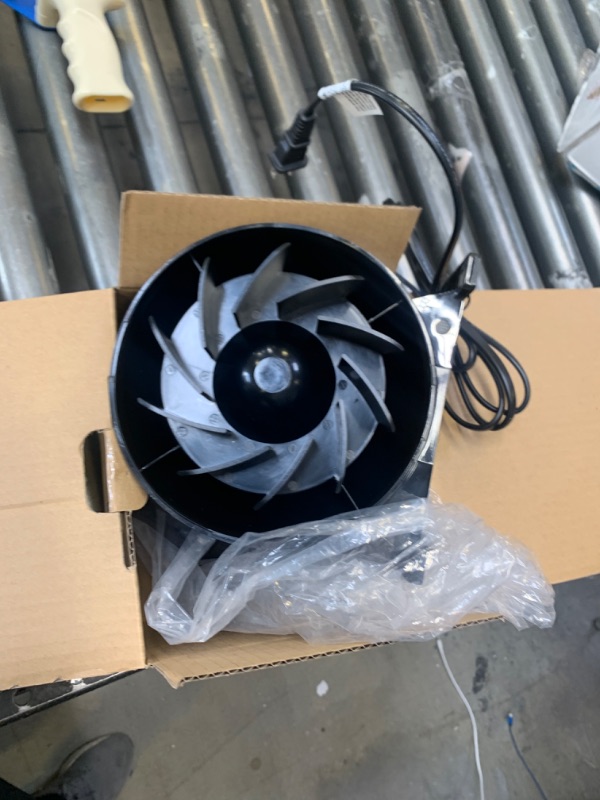 Photo 1 of 4" Incline Tube Fan, Box Packaging Damaged, Minor Use

