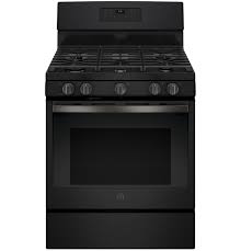Photo 1 of GE  30-in 5 Burners 5-cu ft Freestanding Gas Range (Black on BLack), Factory Sealed Opened for Inspection, Item is New