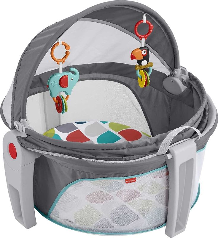 Photo 1 of Fisher-Price On-the-Go Baby Dome Color Climbers, travel portable play and napping space with canopy and toys [Amazon Exlclusive]
