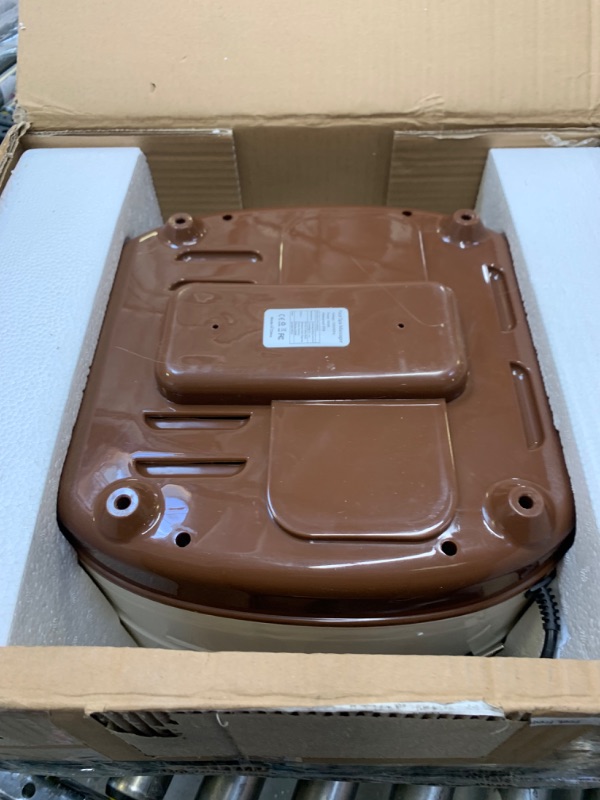 Photo 4 of Foot Spa Bath Massager with Heat,16 Pedicure Spa Motorized Shiatsu Roller Massage Feet, Frequency Conversion, O2 Bubbles, Adjustable Time & Temperature,LED Display Brown, Box Packaging Damaged, Moderate Use, Scratches and Scuffs on item, Missing Parts
