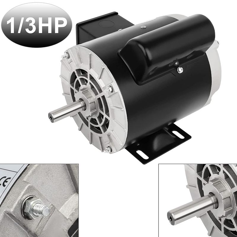 Photo 1 of 1/3HP Electric Motor General Purpose Single Phase Motor 3450RPM 115/230V ODP IP23 5/8" Shaft diameter CW/CCW
