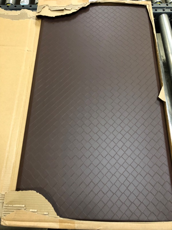 Photo 2 of Amazon Basics Anti-Fatigue Standing Comfort Mat for Home and Office - 20 x 36-Inch, Dark Brown Dark Brown 1-Pack Mat