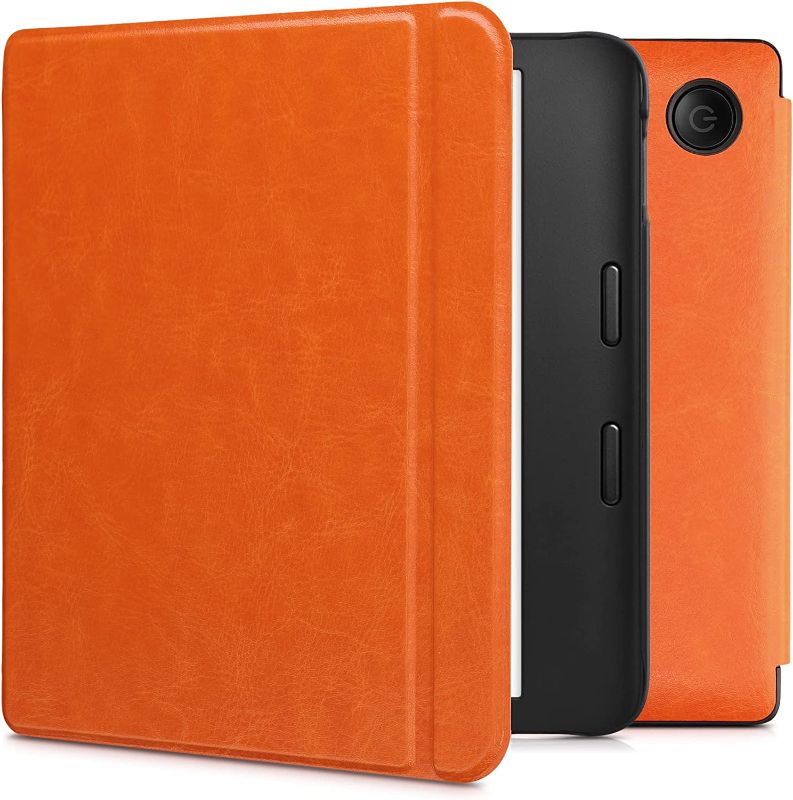 Photo 1 of Kobo Libra 2 - Book Style PU Leather e-Reader Cover Folio Case - Orange 
6.5x6.0x0.5 in