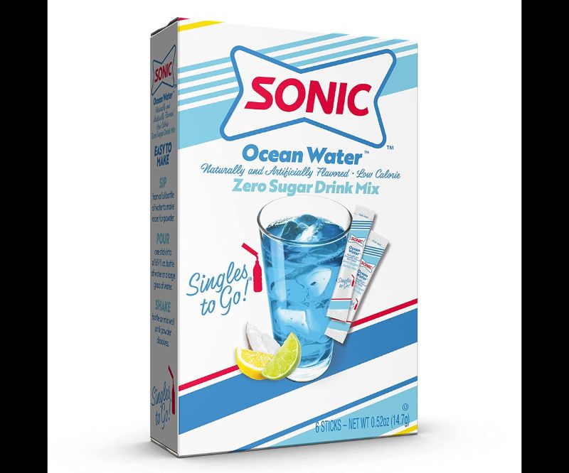 Photo 1 of 12 PACK Sonic Ocean Water Singles to Go Drink Mix Sugar Free
04/2024