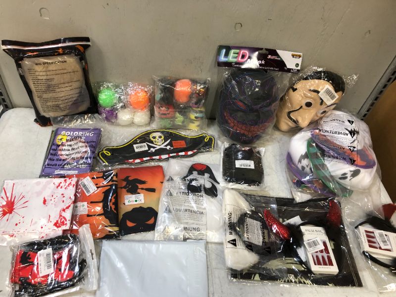 Photo 1 of 19pcs halloween misc bag lot , all new items all halloween decor toys or accessories 