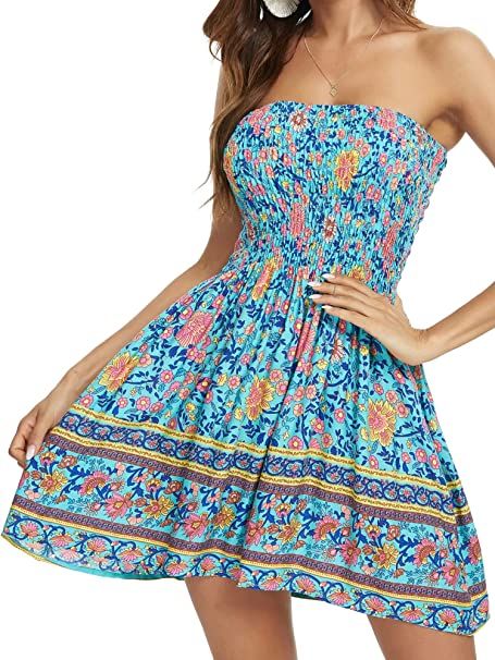 Photo 1 of Angelegant Tube Top Dress Women Sexy Strapless Mini Dress Sleeveless Summer Dresses SIZE S 
