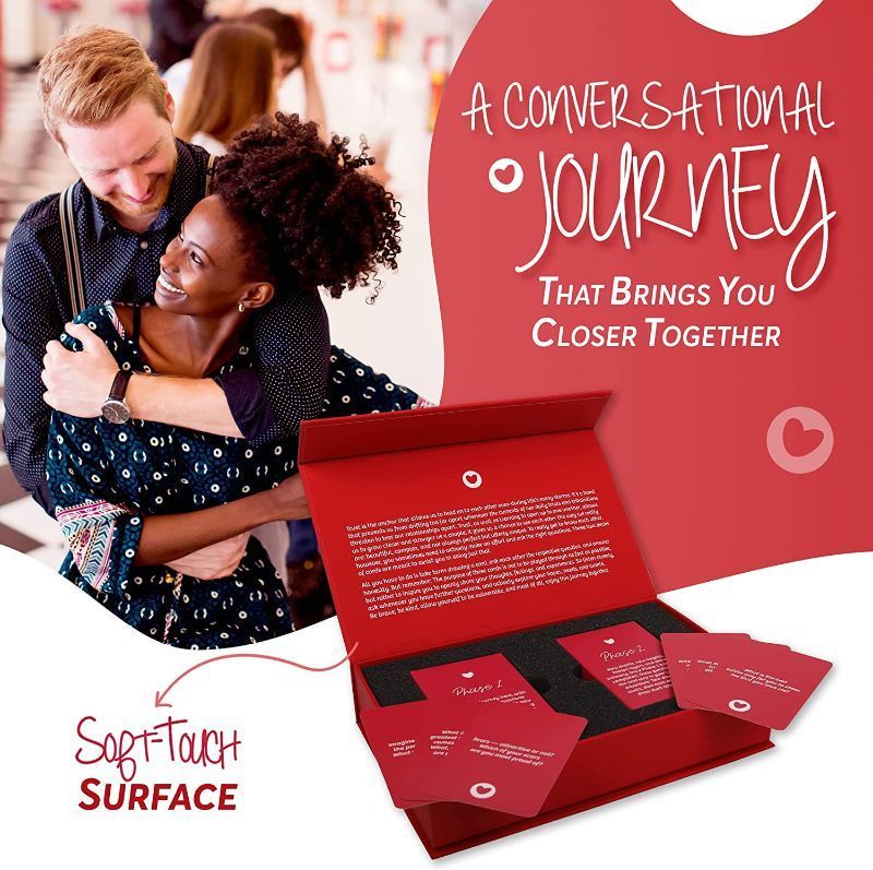 Photo 1 of Love & Trust Premium Magnetic Box | Relationship Card Game for Couples | Conversation Cards for Couples | Relationship Games for Couples | Conversation Starters for Couples | Card Games for Couples