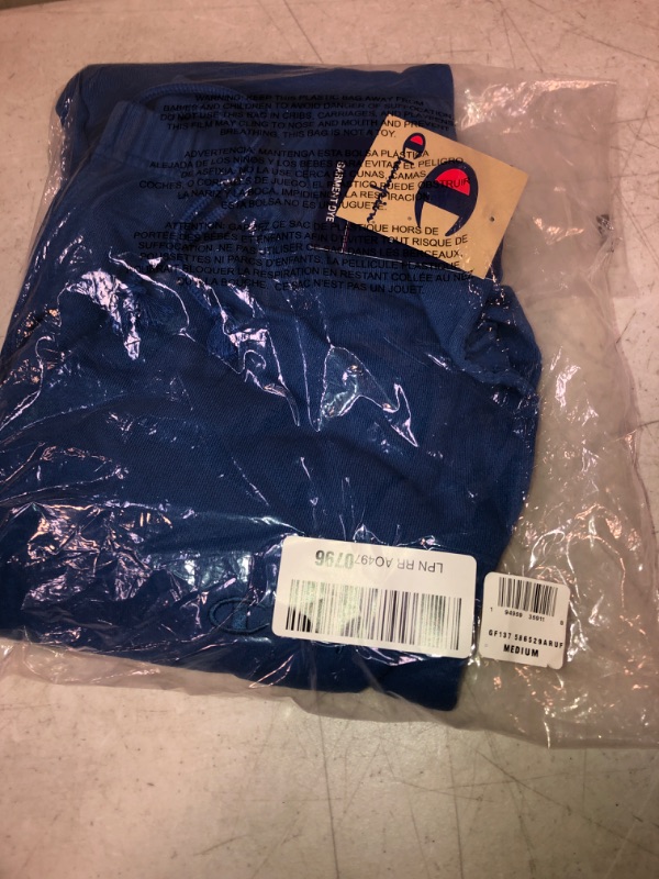 Photo 2 of Men's Champion Lightweight Fleece Sweatpants, 29.5" Vintage Dye Living in Blue MEDIUM 