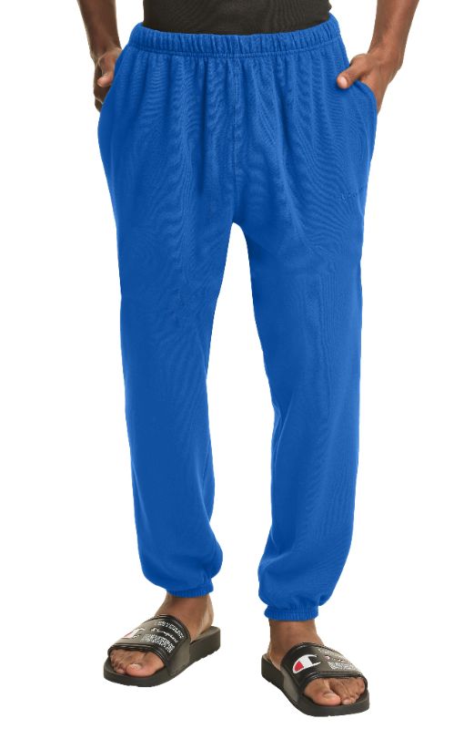 Photo 1 of Men's Champion Lightweight Fleece Sweatpants, 29.5" Vintage Dye Living in Blue MEDIUM 