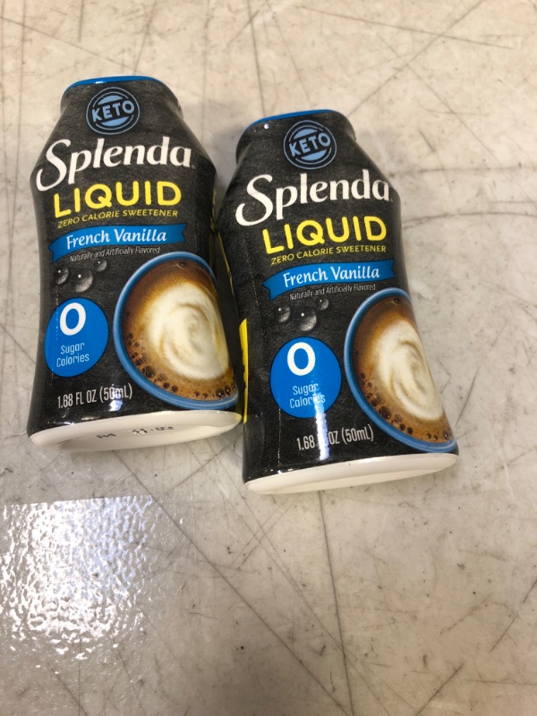 Photo 2 of 2 COUNT Splenda Vanilla Flavor Liquid Sweetener  EXP 02/08/2023