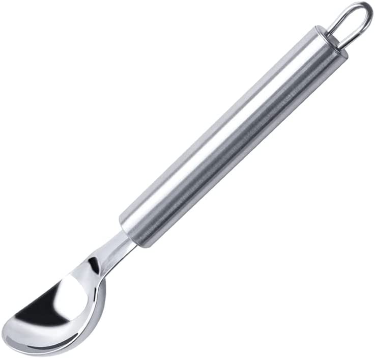 Photo 1 of BYVOV Stainless Steel Ice Cream Scoop with Heavy Duty Handle Ergonomic for Hard Ice Cream 8.3in/21.2cm Dishwasher Safe
