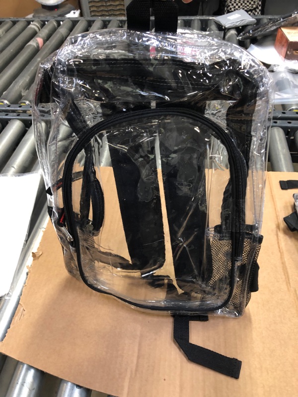 Photo 1 of 2 CLEAR BACKBAG 