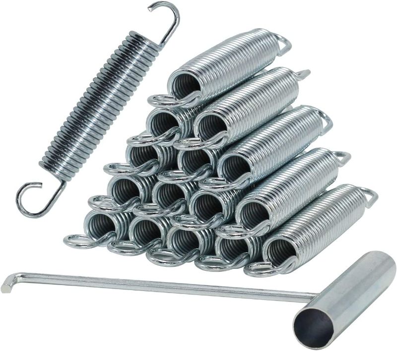 Photo 1 of  Trampoline Springs Heavy Duty Stainless Steel Replacement?Springs, Set of 16
