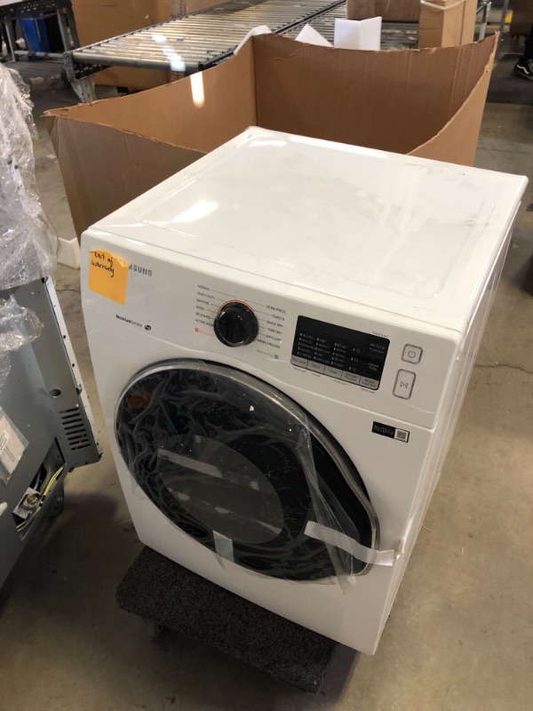 Photo 4 of 2.2 cu. Slim High-Efficiency Front Load Washer with Steam in White   ----there is some dust on it but the item is brand new 
