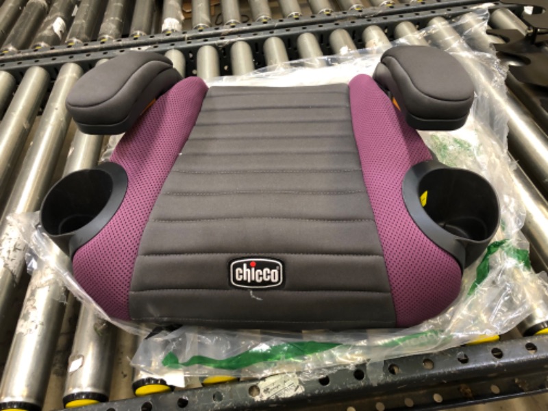 Photo 2 of Chicco GoFit Plus Backless Booster Car Seat with Quick-Release Latch, Travel Booster Seat for Car, Portable Car Booster Seat for Children 40-110 lbs. | Vivaci/Pink
