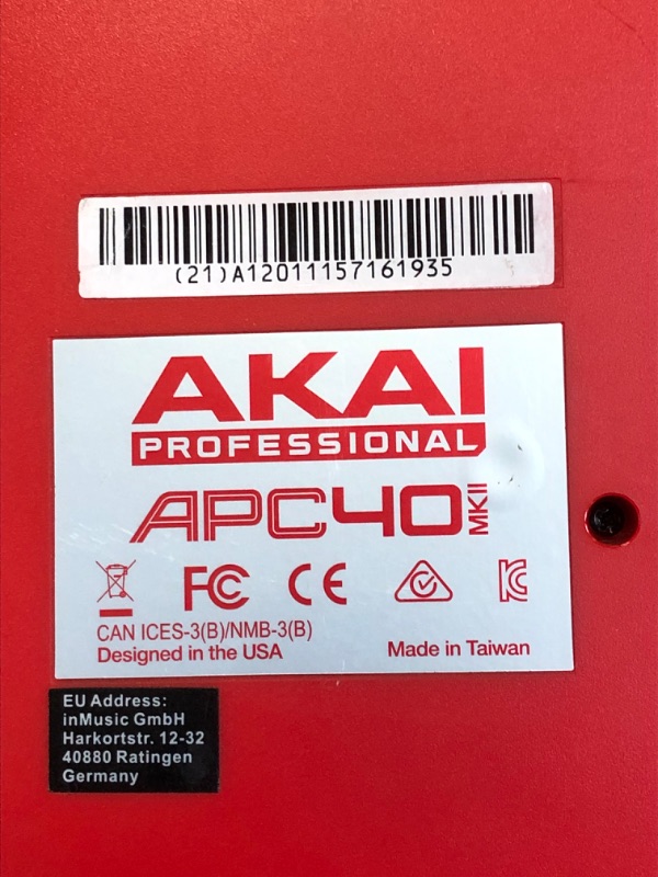 Photo 4 of AKAI Professional APC40MKII - USB MIDI Controller for Mac / PC with Clip Launch Matrix, Knobs & Faders, and Pro Software Suite Included Assorted Colors ***SOLD FOR PARTS **** UNABLE TO TEST / MISSING CORDS / DINGS AND SCRATCHES FROM PREVIOUS USAGE ***