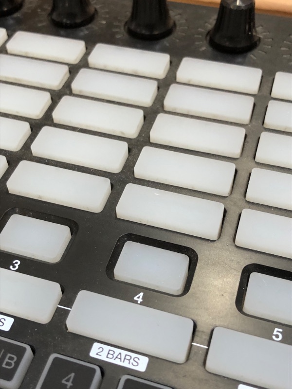 Photo 1 of AKAI Professional APC40MKII - USB MIDI Controller for Mac / PC with Clip Launch Matrix, Knobs & Faders, and Pro Software Suite Included Assorted Colors ***SOLD FOR PARTS **** UNABLE TO TEST / MISSING CORDS / DINGS AND SCRATCHES FROM PREVIOUS USAGE ***