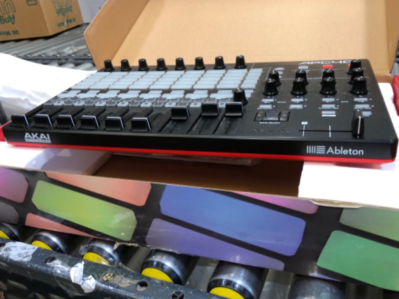 Photo 2 of AKAI Professional APC40MKII - USB MIDI Controller for Mac / PC with Clip Launch Matrix, Knobs & Faders, and Pro Software Suite Included Assorted Colors ***SOLD FOR PARTS **** UNABLE TO TEST / MISSING CORDS / DINGS AND SCRATCHES FROM PREVIOUS USAGE ***