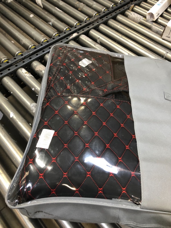 Photo 1 of Castlerock Leather Car Floor Mats for BMW 5 Series/G30 Sedan 2017-2023 Custom Fit 530i,530e,540i,M550i,xDrive(Seam:Red) G30(2017-2023)
