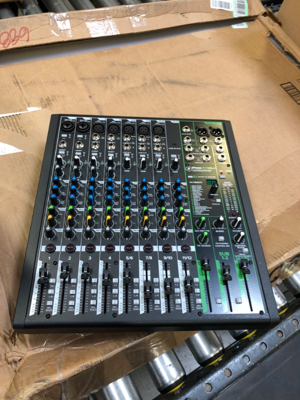 Photo 5 of Mackie ProFX12v3 12-Channel Professional Effects Mixer ProFXv3 Series with USB & Pro Tools First Software Bundle with Tascam Studio Headphones + Deco Gear 2X XLR Cables + Microphone Pop Filter & More
