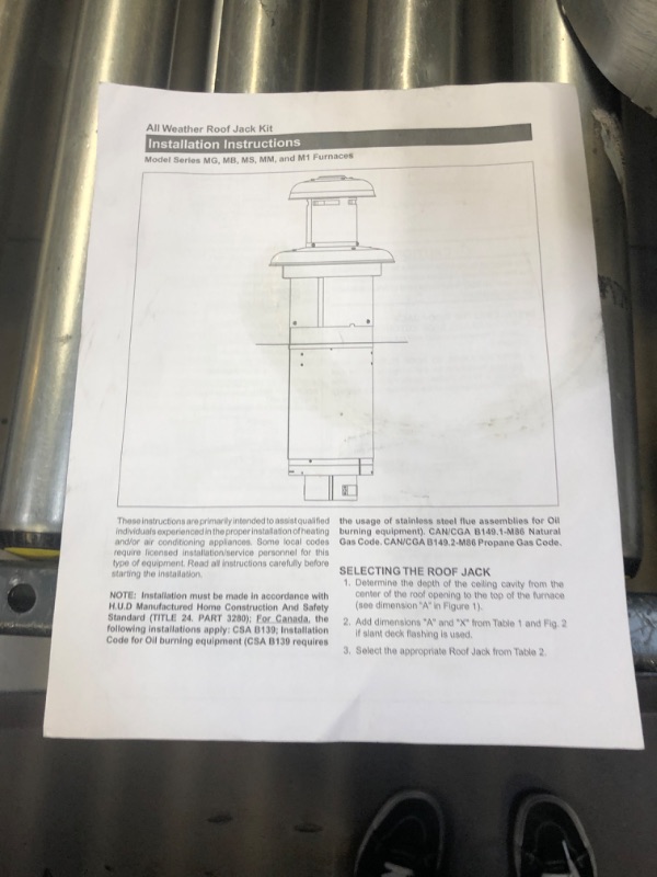 Photo 2 of  Nordyne 903656 Roof Jack Cap