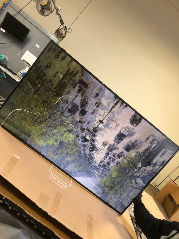 Photo 4 of FOR PARTS ONLY! READ NOTES! SAMSUNG 65" ClassQLED 4K LS03B Series The Frame Quantum HDR,Art Mode,Anti-Reflection Matte Display Screen,Slim Fit Wall Mount Included,Smart TV,Bluetooth with Alexa Built-In(QN65LS03BAFXZA,2022 Model) 65-Inch TV Only---shadowin