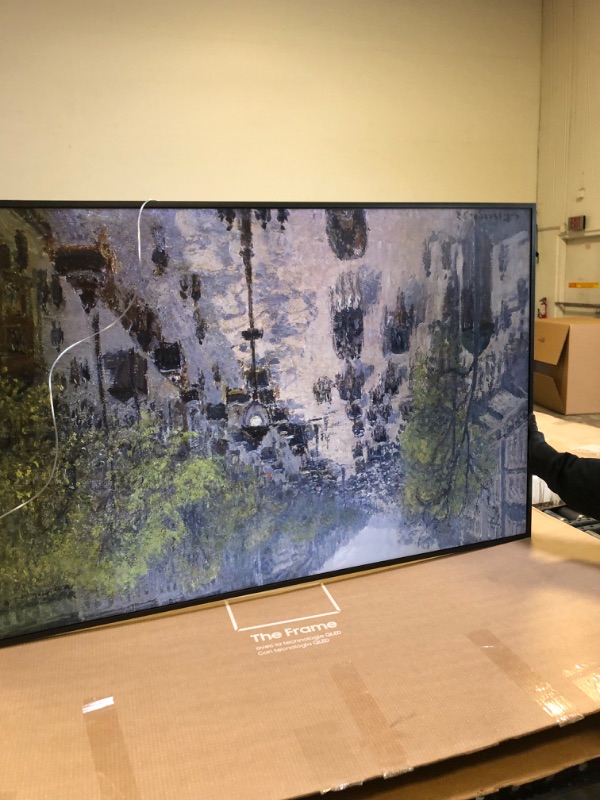 Photo 2 of FOR PARTS ONLY! READ NOTES! SAMSUNG 65" ClassQLED 4K LS03B Series The Frame Quantum HDR,Art Mode,Anti-Reflection Matte Display Screen,Slim Fit Wall Mount Included,Smart TV,Bluetooth with Alexa Built-In(QN65LS03BAFXZA,2022 Model) 65-Inch TV Only---shadowin