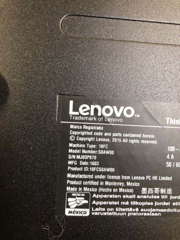 Photo 3 of Lenovo ThinkCentre M900 Tower Desktop PC, Intel Quad Core i5-6500 up to 3.6GHz, 16G DDR4, 512G SSD, DVD, WiFi, BT 4.0, Windows 10 64 Bit-Multi-Language Supports English/Spanish/French(Renewed)------IT DOES WORK -----UNABLE TO TEST THE INTERNAL SEE WHATS O