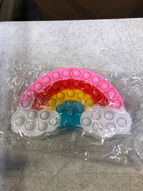 Photo 2 of Glightor Pop Purse Fidget Toy for Girls,Popit Purse Rainbow Birthday Party Gift Supplies,Pop Sensory Fidget Shoulder Bag for Kids Children's Day Gift (Green)

