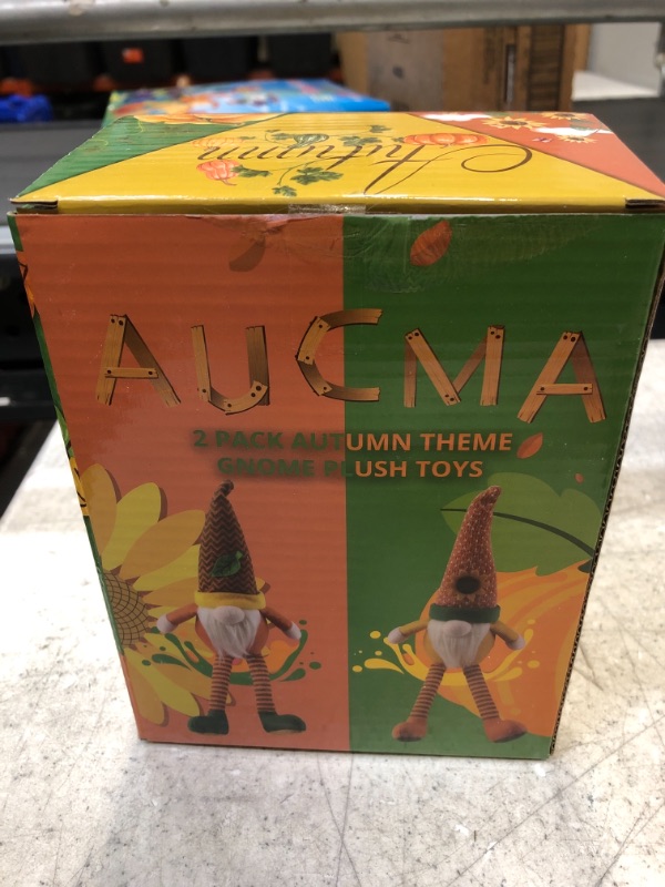 Photo 1 of AUCMA 2 PACK AUTUMN THEME GNOME PLUSH TOYS