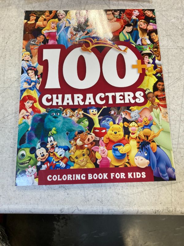 Photo 1 of 100 Characters Coloring Book for Kids