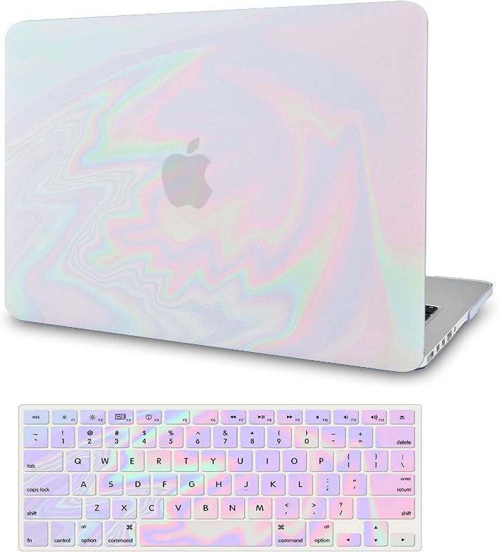 Photo 1 of KECC Compatible with MacBook Air 13 inch Case 2022 2021 2020 Release A2337 M1 A2179 Retina Display + Touch ID Protective Plastic Hard Shell + Keyboard Cover (Night Dream)