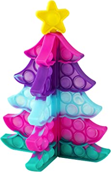 Photo 1 of  Christmas Pop Push Bubble Fidget Toy Big Large Sensory Toy Rainbow Girl Boy Game Gift Huge Giant Autistic Popper Popping Figetget Autism Christmas Tree Anxiety ADHD Stress Relief Kids Children Adult
