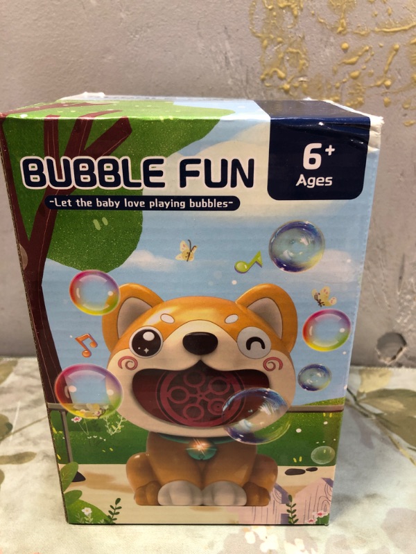 Photo 2 of Bubble Machine for Kids, Dog Bubble Blower Maker with Solutions Party Favors Gifts for Toddlers Boys Girls Baby, Bubbles Toys for Outdoor Birthday Wedding Parties